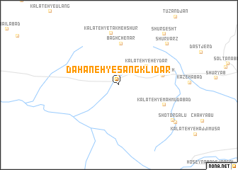 map of Dahāneh-ye Sang Klīdar