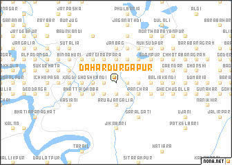 map of Dahar Durgāpur