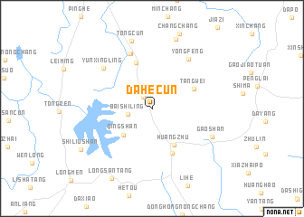 map of Dahecun