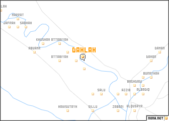 map of Daḩlah