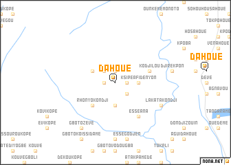 map of Dahoué