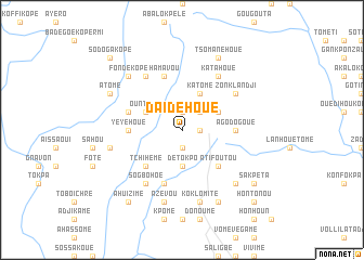 map of Daïdéhoué
