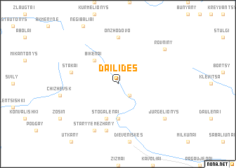 map of Dailidės