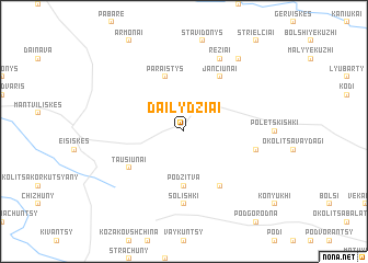 map of Dailydžiai