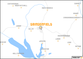 map of Daingerfield