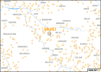 map of Dajići