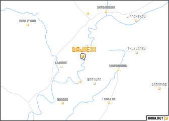 map of Dajiexi