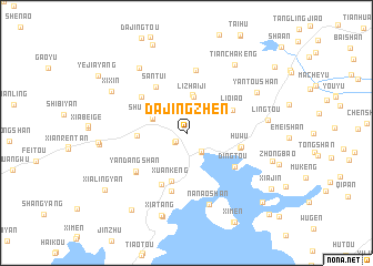 map of Dajingzhen