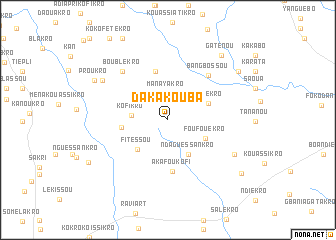 map of Dakakouba