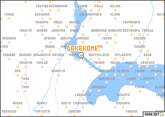 map of Dakekome