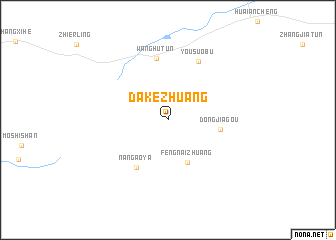 map of Dakezhuang