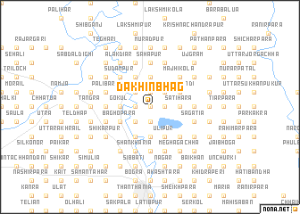 map of Dakhin Bhāg