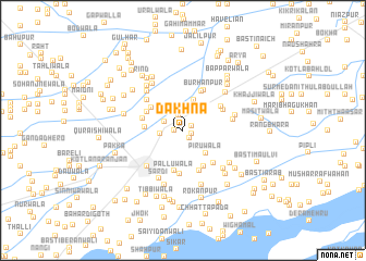 map of Dakhna