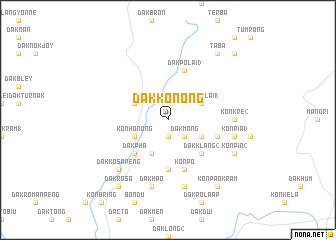 map of Dak Kơnong