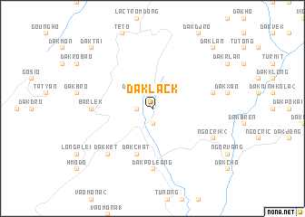 map of Dak Lack