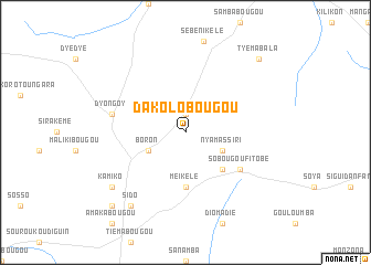map of Dakolobougou