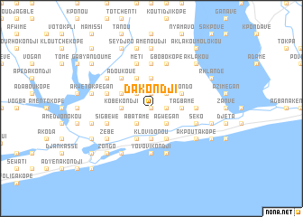 map of Dakondji