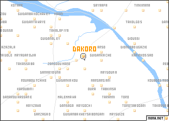 map of Dakoro