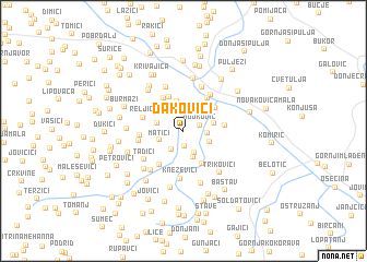 map of Ðakovići