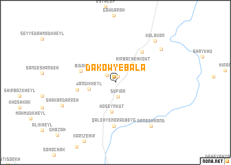 map of Dakow-ye Bālā