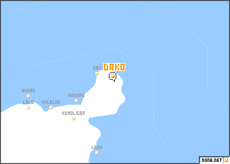 map of Dako