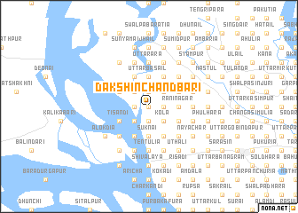 map of Dakshin Chāndbāri