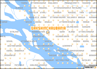 map of Dakshin Chaubāria