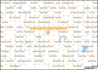 map of Dakshin Gobindapur