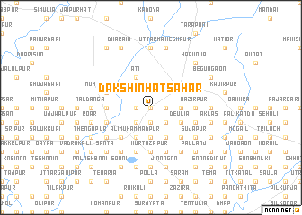 map of Dakshin Hātsahar