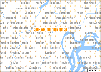 map of Dakshin Kansardi