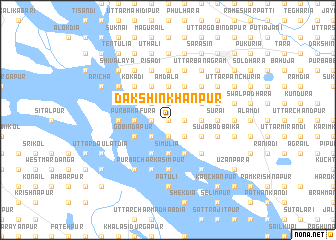 map of Dakshin Khānpur
