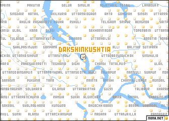 map of Dakshin Kushtia