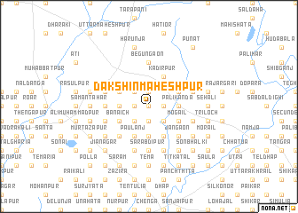 map of Dakshin Maheshpur