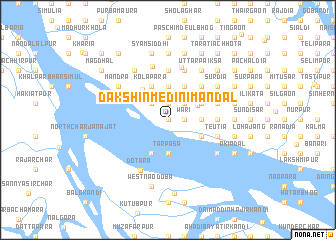 map of Dakshin Medinimandal