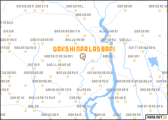 map of Dakshinpalāsbāri