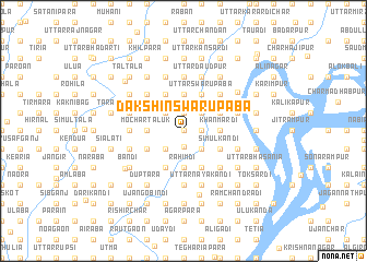 map of Dakshin Swarupāba