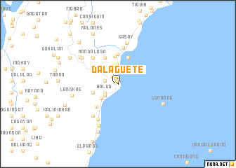 map of Dalaguete