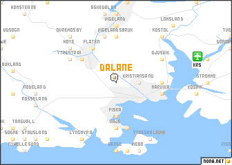 map of Dalane