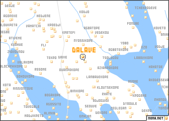map of Dalavé