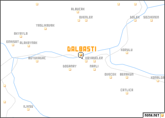 map of Dalbastı