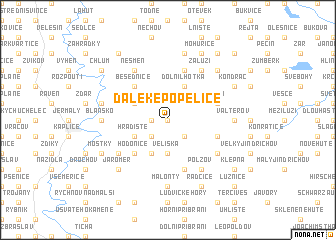 map of Daleké Popelice