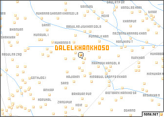 map of Dalel Khān Khoso