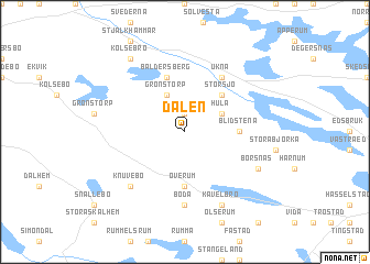 map of Dalen