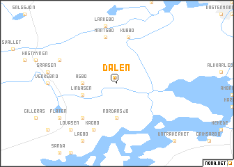map of Dalen