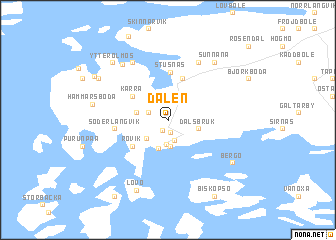 map of Dalen