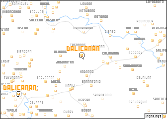 map of Dalicanan