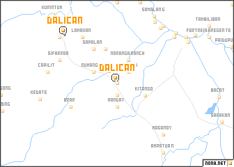 map of Dalican