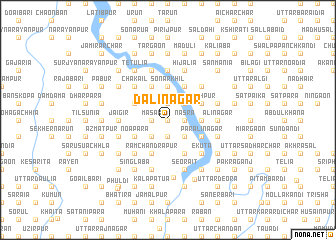 map of Dalinagar