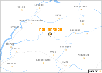 map of Dalingshan