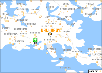 map of Dalkarby